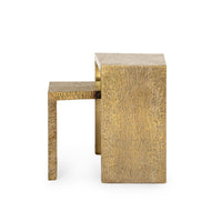 Linus Antique Brass Nesting Tables