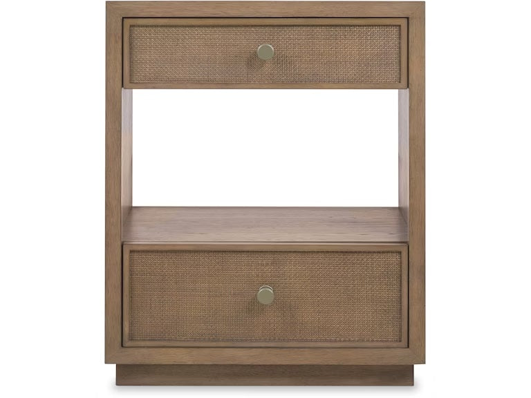 Magnus Neutral Two-Drawer Nightstand