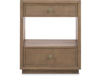 Magnus Neutral Two-Drawer Nightstand