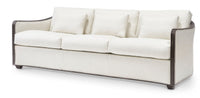 Saratoga 86" Performance White Weave Sofa