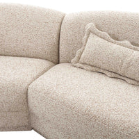 Marion 149” Two-Tone Textured Performance Boucle 6 Person Sectional