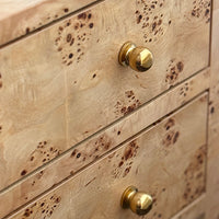 Patricia Burl Wood Nightstand