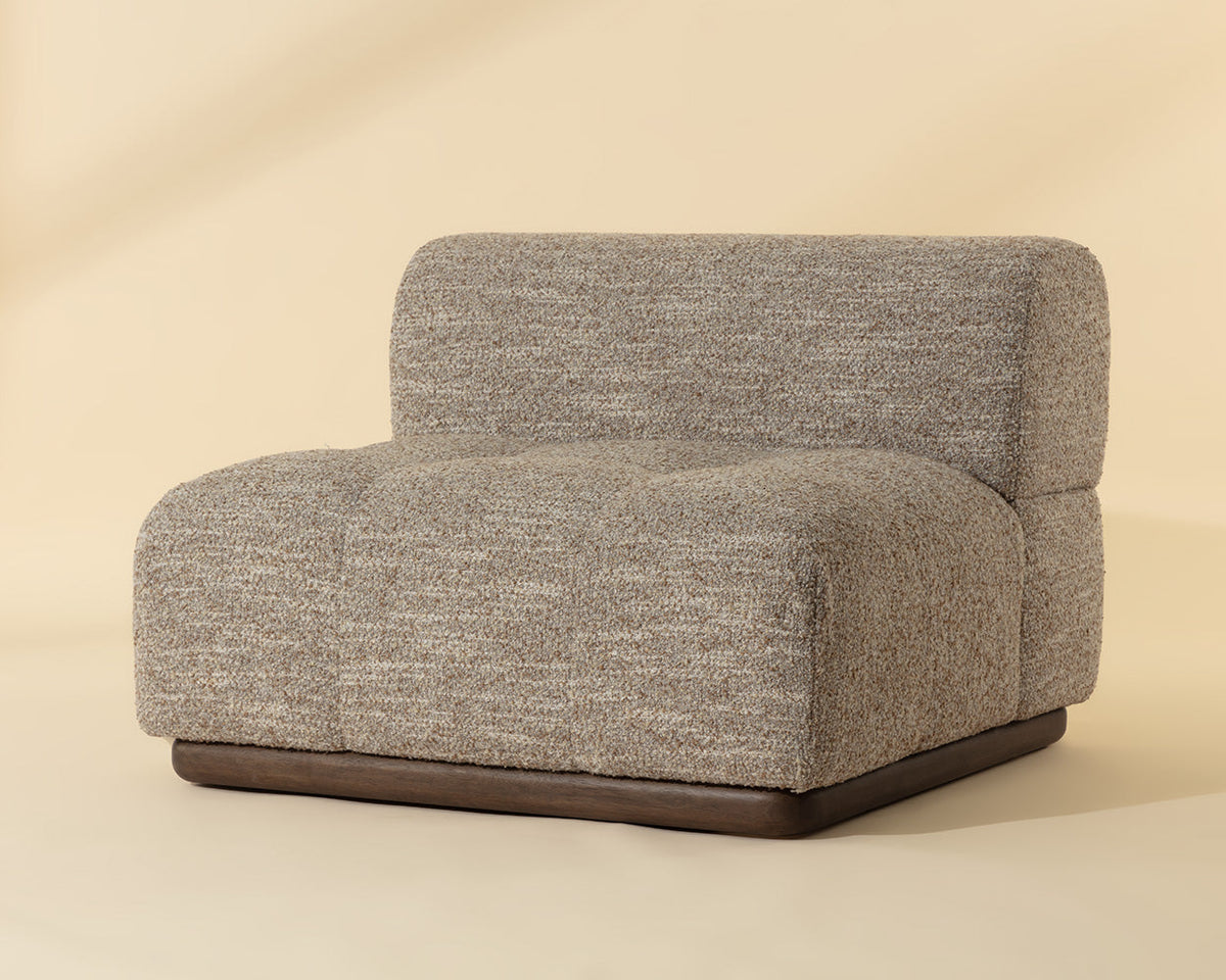 Mallo Dusty Greige Modular Corner Armless Chair