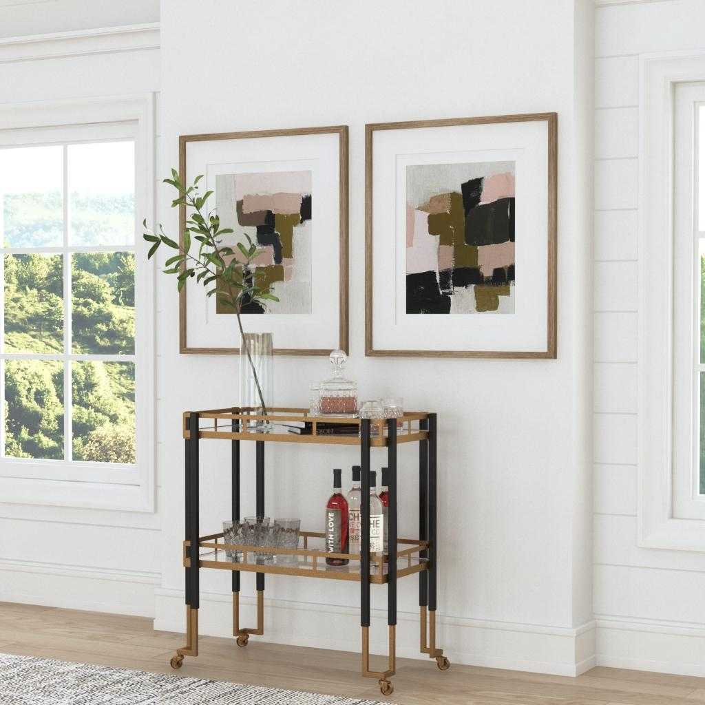 Whitley Black & Gold Bar Cart