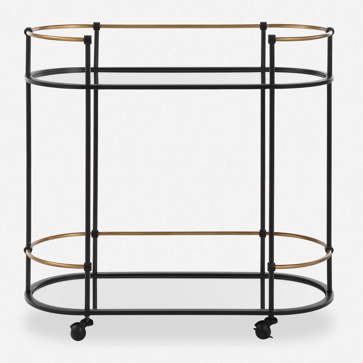 Karma Black & Gold Bar Cart