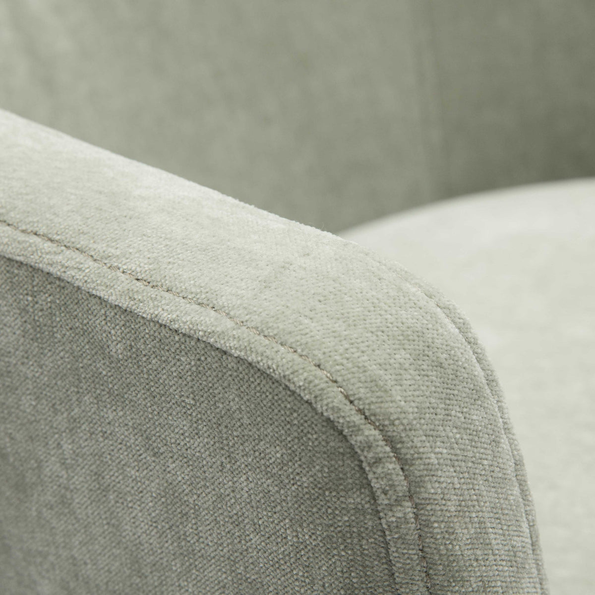 Nest Light Green Upcycled Chenille Rolling Desk Chair