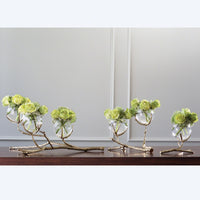 Twig Brass Vase Holder