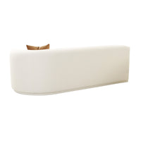 Pablo 82.5" Plush Cream Boucle Modular RAF Loveseat
