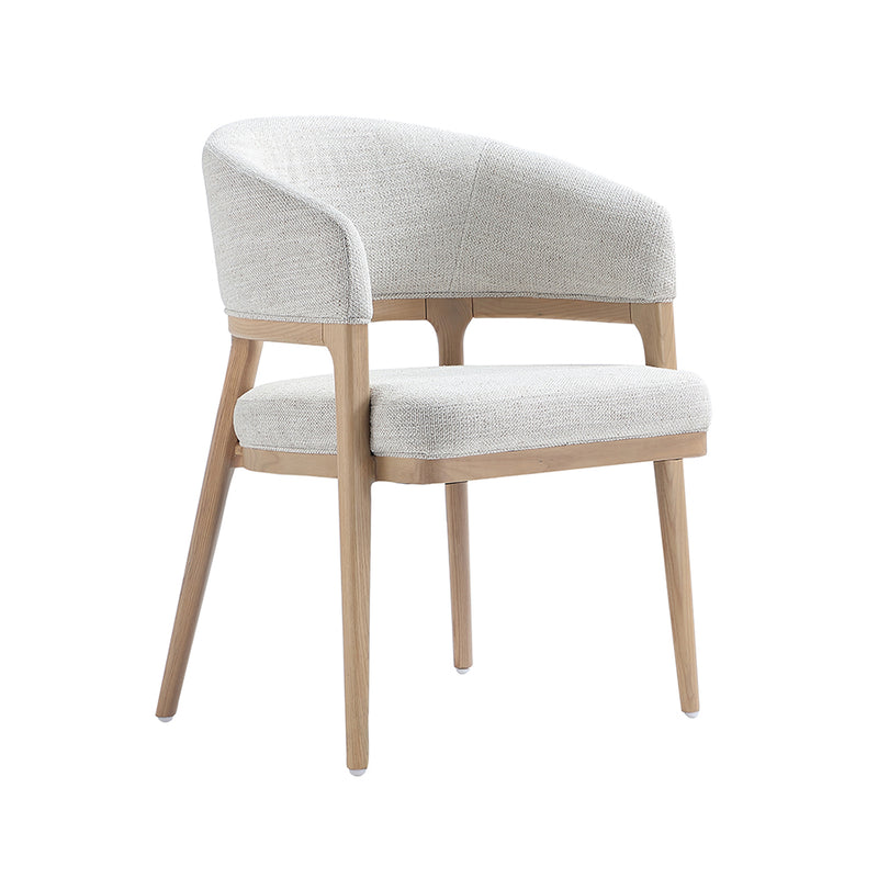 Cosette Grey Linen Dining Chair