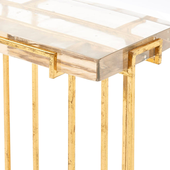 Gabe Gold Leaf Martini Table