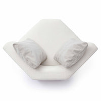Arabella Cream Performance Chenille Modular Wedge Corner Chair