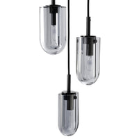 Javier 25" Smoke Crystal Multi-Port Chandelier