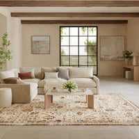 Isabeau Rust Ivory Area Rug