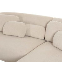 Covet 90.4” Cream Performance Boucle Sectional - RAF