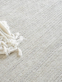 Tempi Silver New Zealand Wool Area Rug - Elegance Collection