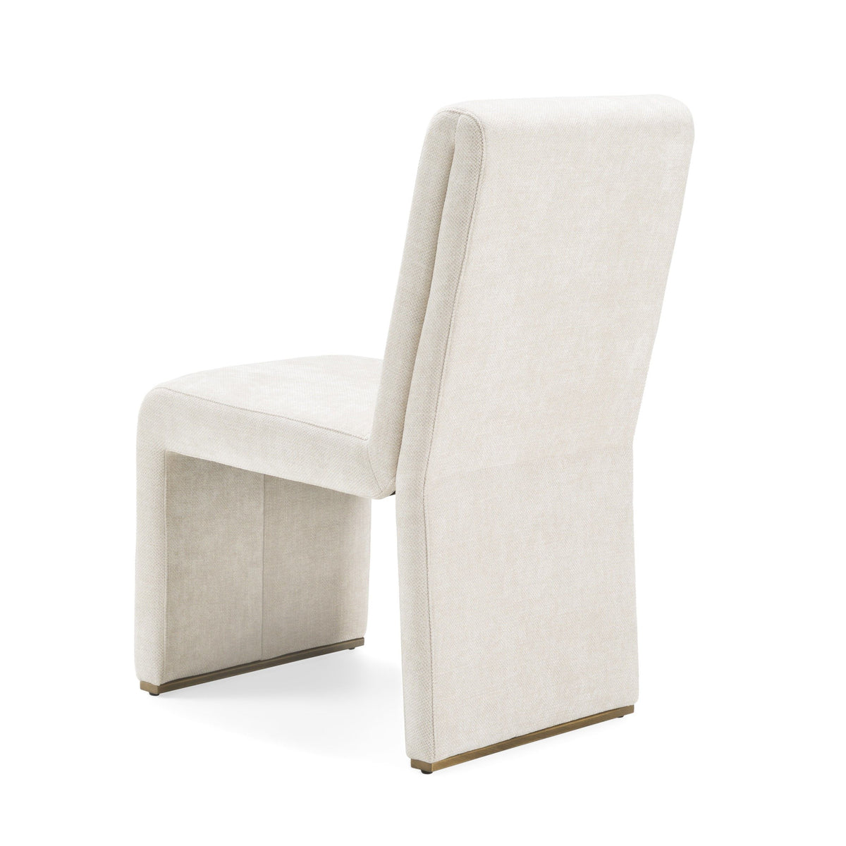 Alodia Modern Beige & Gold Dining Chair (Set of 2)