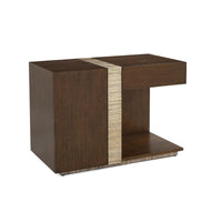 Elle English Oak & Valyrian Gold Nightstand (Right & Left Side Available)