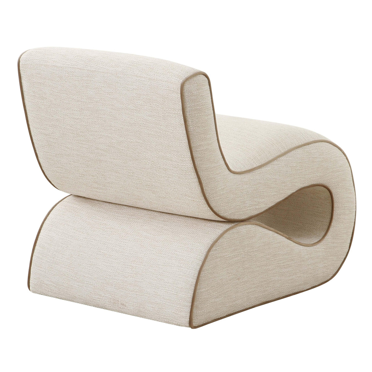 Selene Cream Performance Basketweave Accent Chair