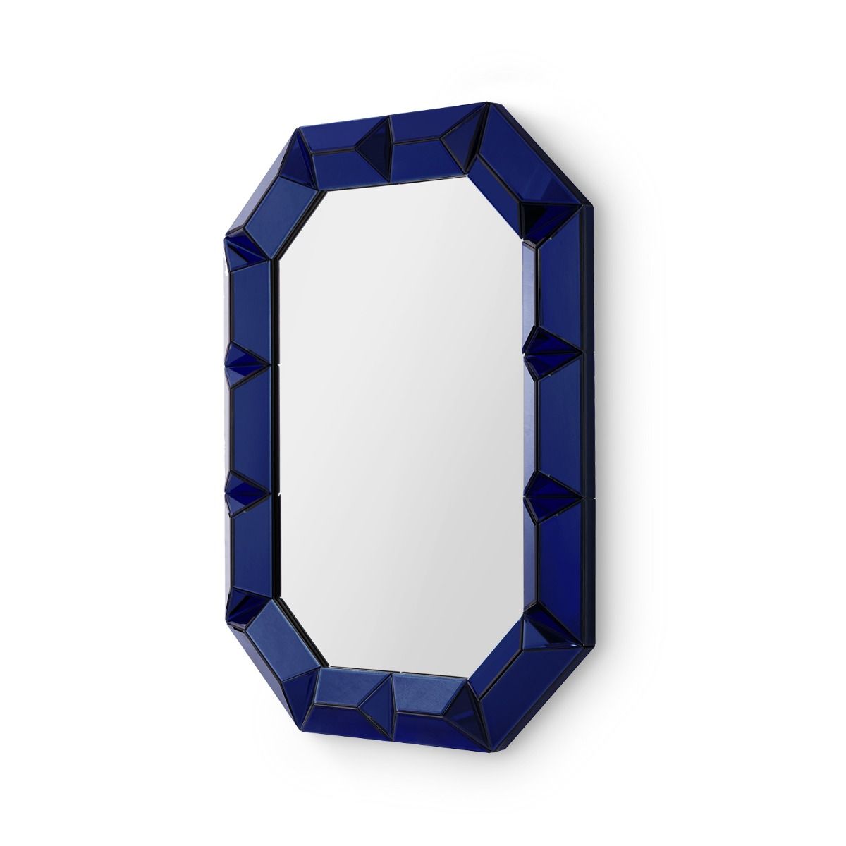 Roman  Modern Blue Glass Mirror