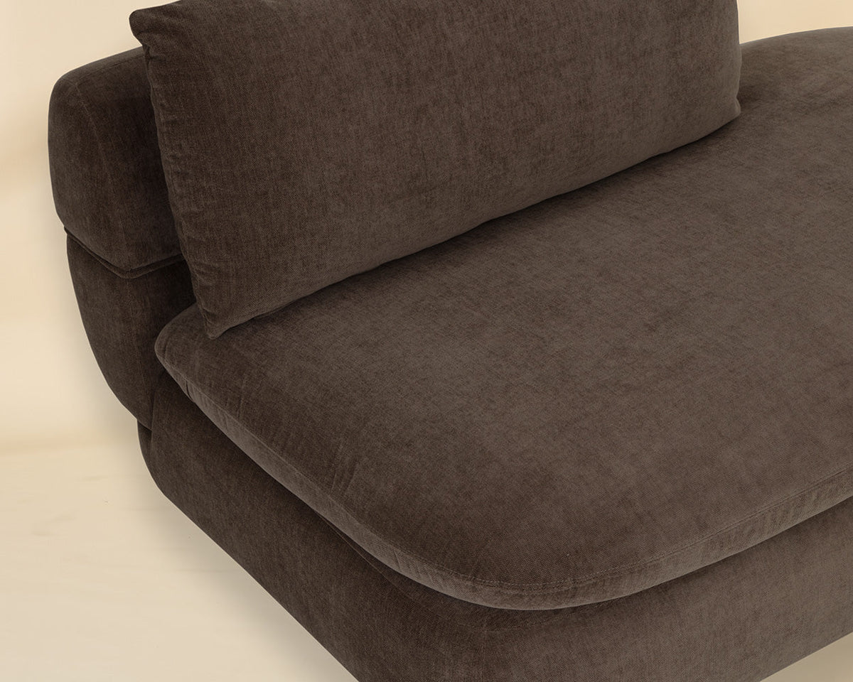 Oressa Brown Modular Right Chaise
