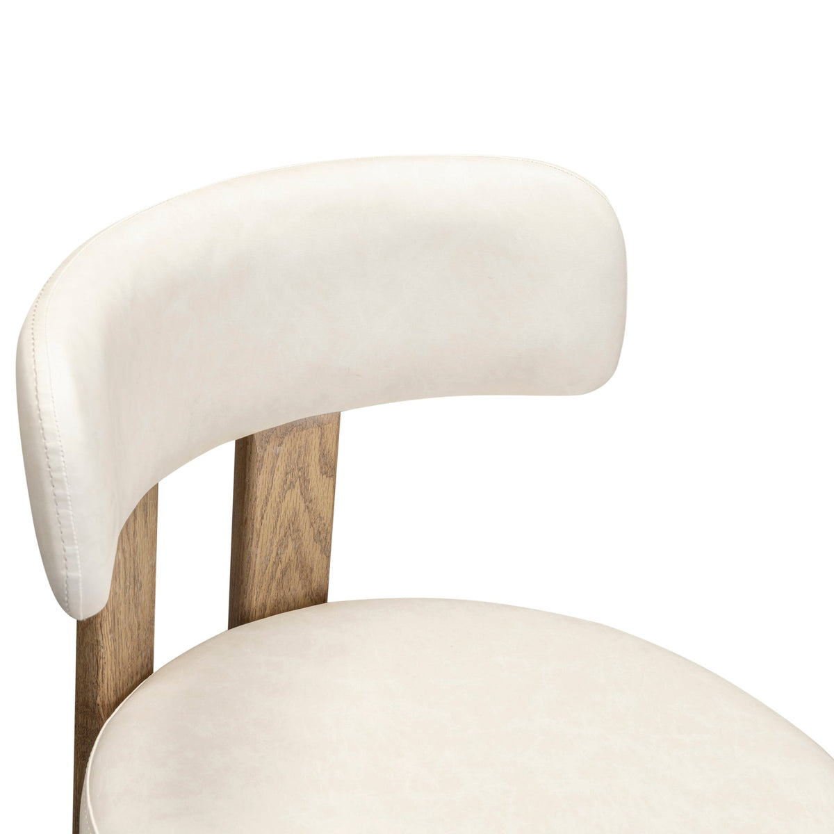 Ophelia Cream Performance Vegan Leather Counter Stool