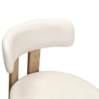 Ophelia Cream Performance Vegan Leather Counter Stool