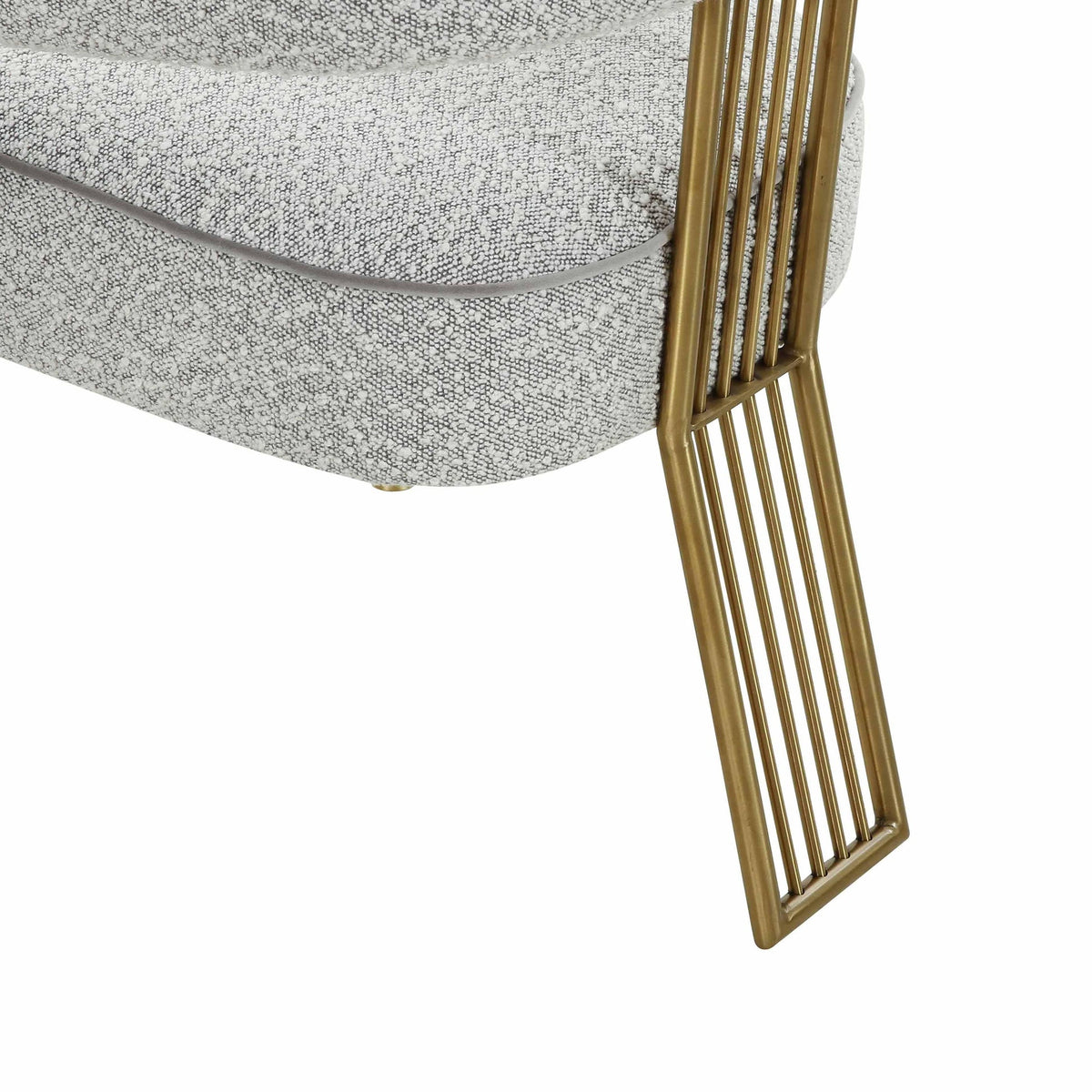 Ainsley Grey Performance Boucle Dining Chair