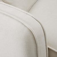 Travie 111.9" Sand Upcycled Performance Linen Modular L-Sectional