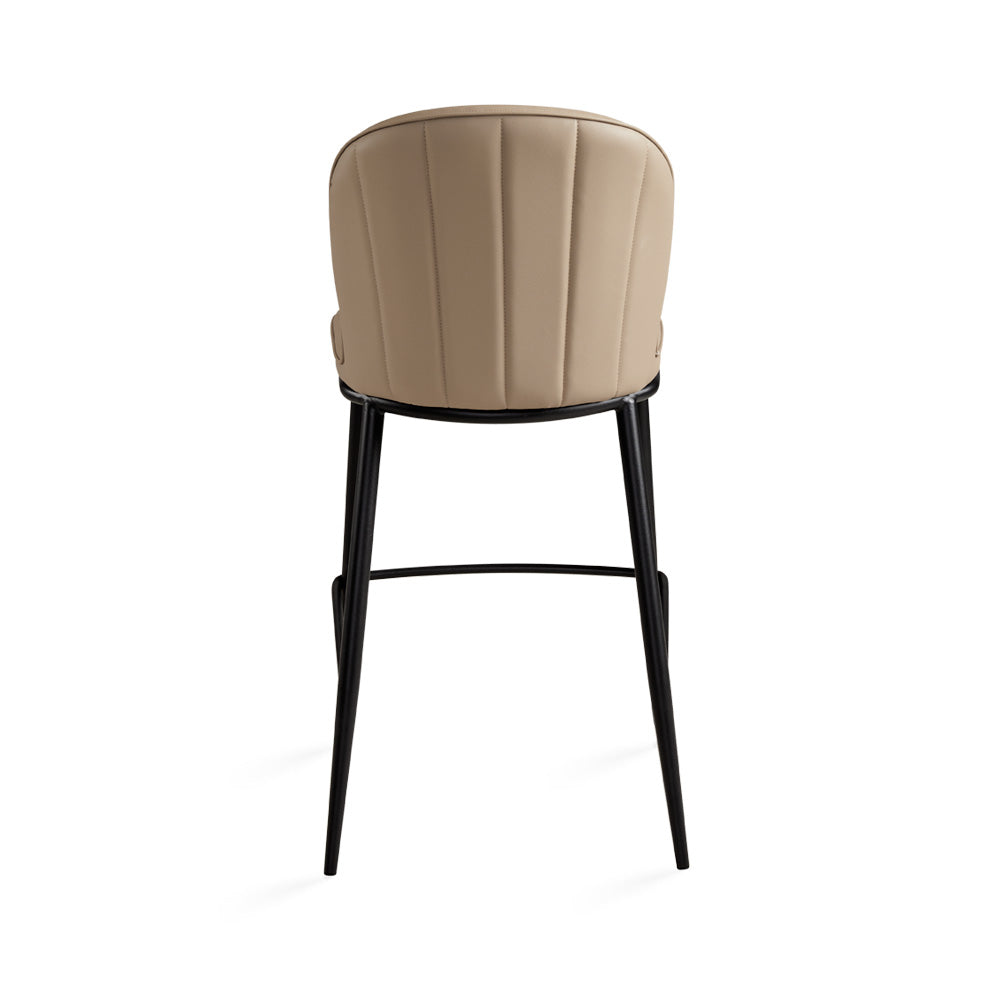 Ellison Taupe Faux Leather Counter Stool