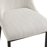 Flynn Grey Linen Dining Chair