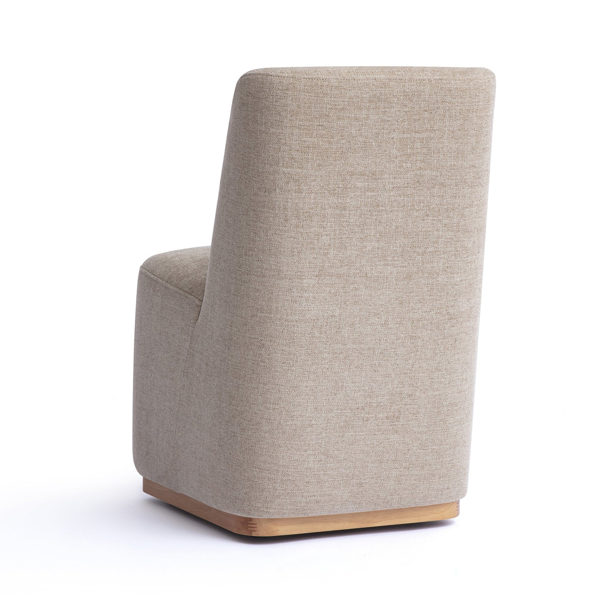 Monika Tan Performance Fabric Rolling Dining Chair