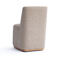 Monika Tan Performance Fabric Rolling Dining Chair