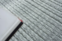 Rina Modern Light Silver Patterned Area Rug - Elegance Collection