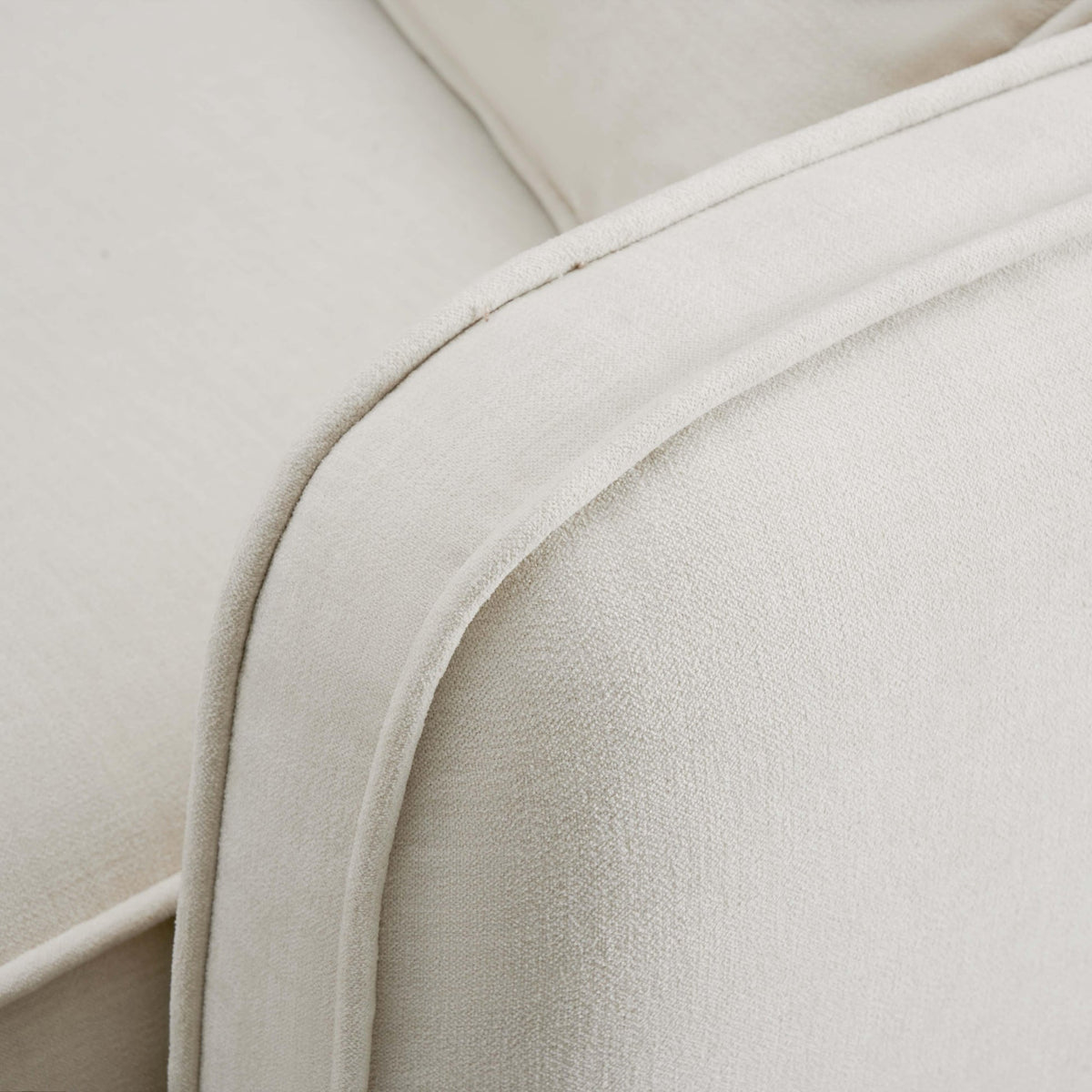 Travie Sand Upcycled Performance Linen RAF Corner Chair
