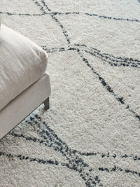 Montana Handmade Wool Ivory/Black Area Rug - Elegance Collection