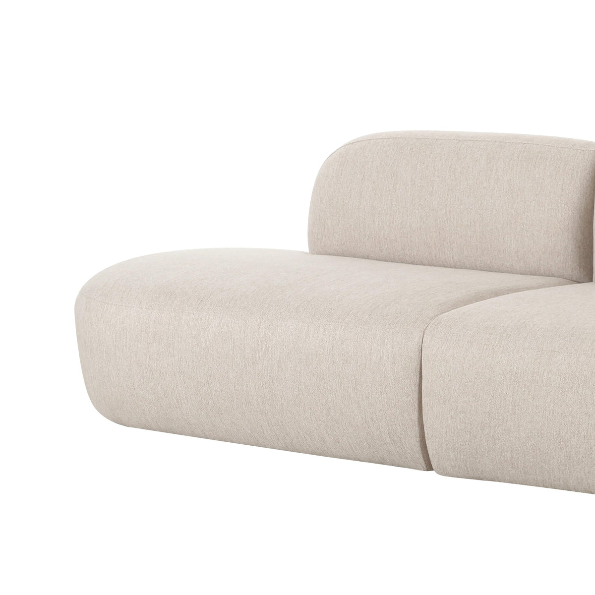 Sofie 94.4" Beige Linen Sofa