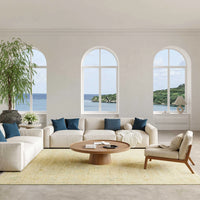 Giselle Green Wool Multicolor Area Rug