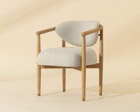 Sigrid Oatmeal Upholstered Oak Dining Chair