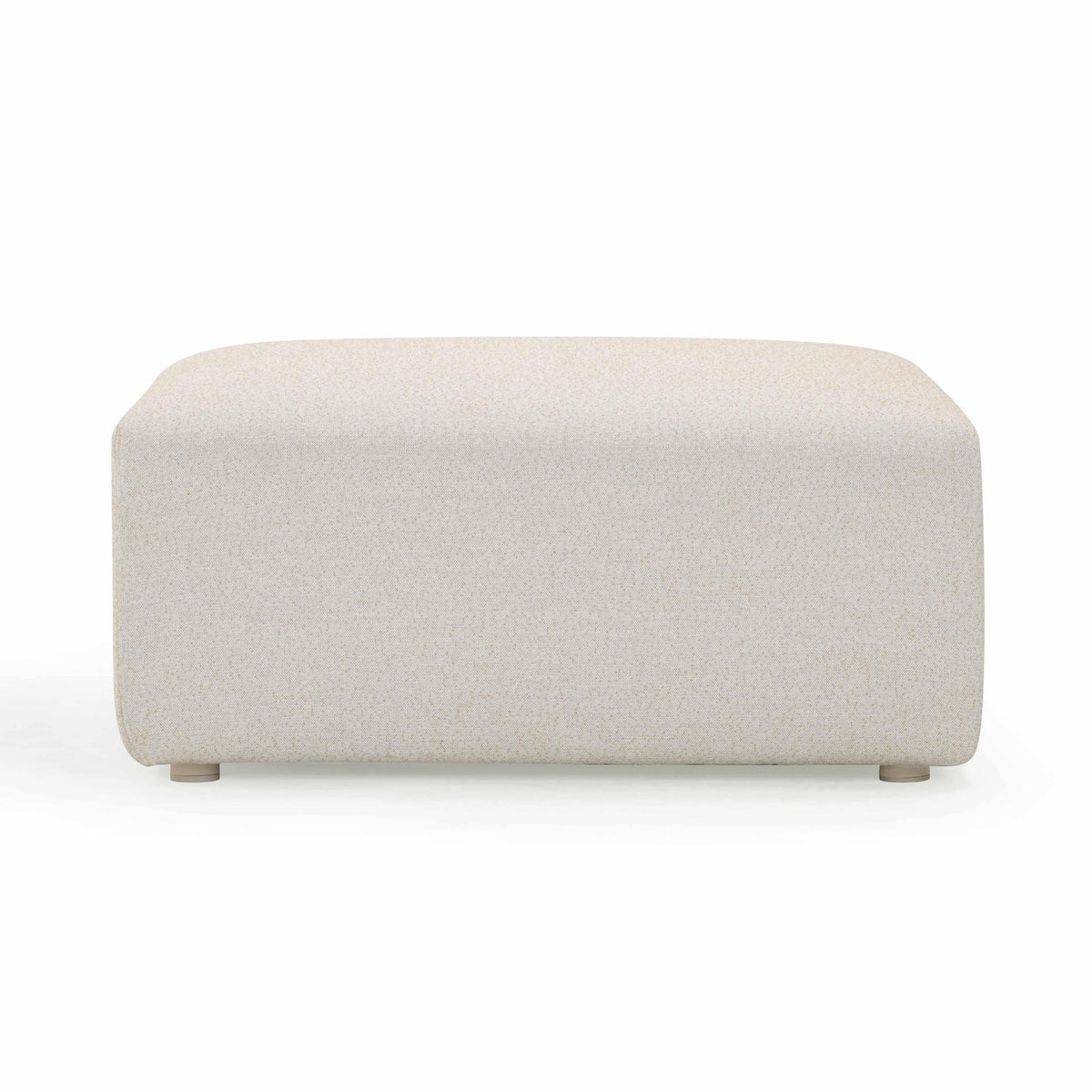 Karsyn Cream Performance Fabric Outdoor Ottoman