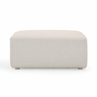 Karsyn Cream Performance Fabric Outdoor Ottoman
