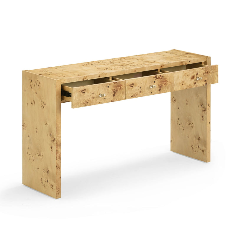 Ada 54" Natural Burl Console Table