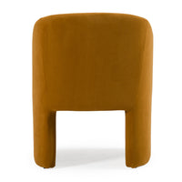 Akiko Modern Burnt Orange Fabric Dining Chair