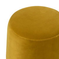 Elliy Dijon Velvet Ottoman