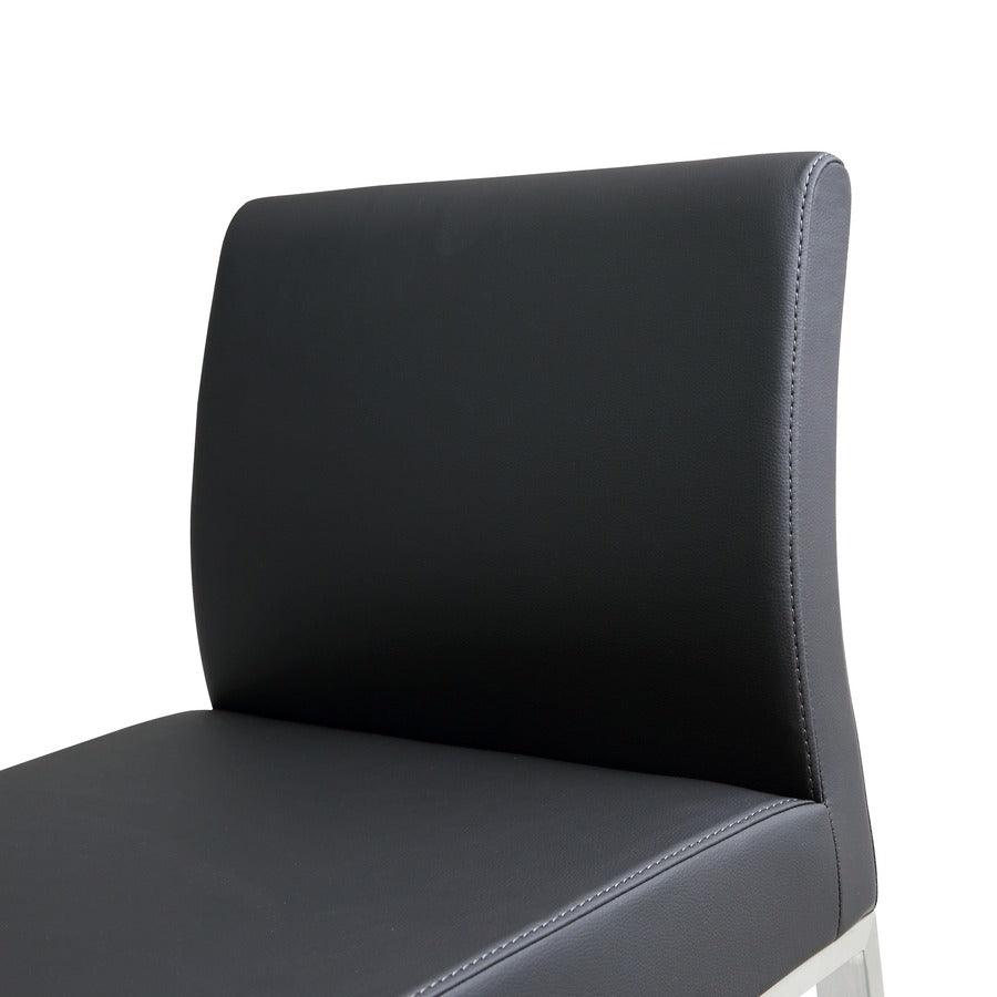 Moriah Black Steel Counter Stools (Set of 2) - Luxury Living Collection