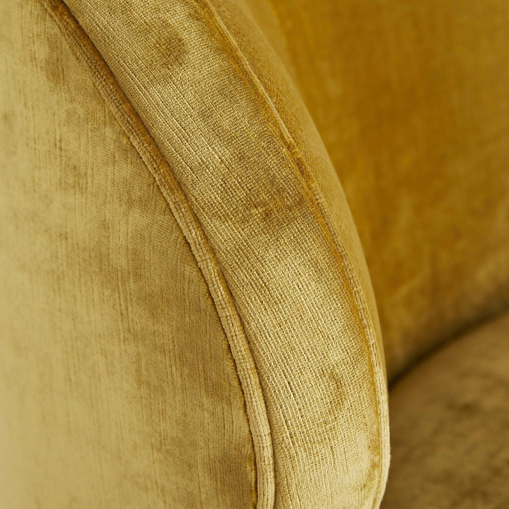 Agustin Marigold Velvet Chair