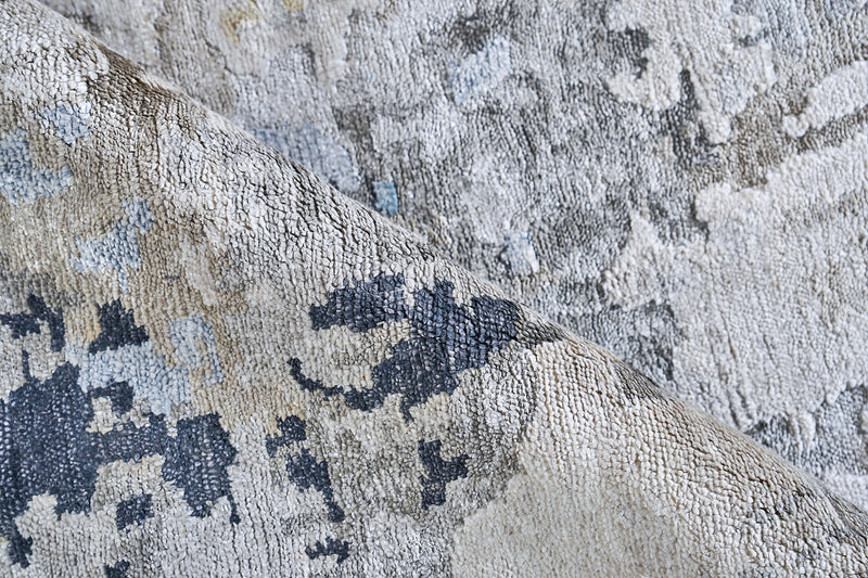 Audrina Silver/Grey/Coffee Artist's Area Rug