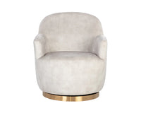 Casie Cream Swivel Accent Chair