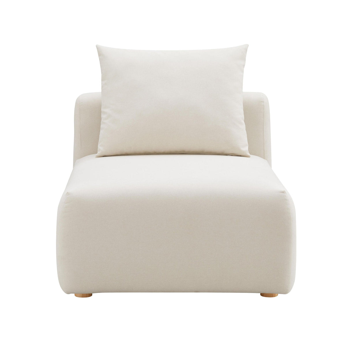 Karsyn Cream Performance Linen Modular Armless Chair