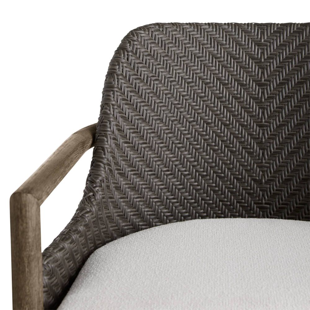 Chilton Outdoor Performance Boucle Dark Dining Chair