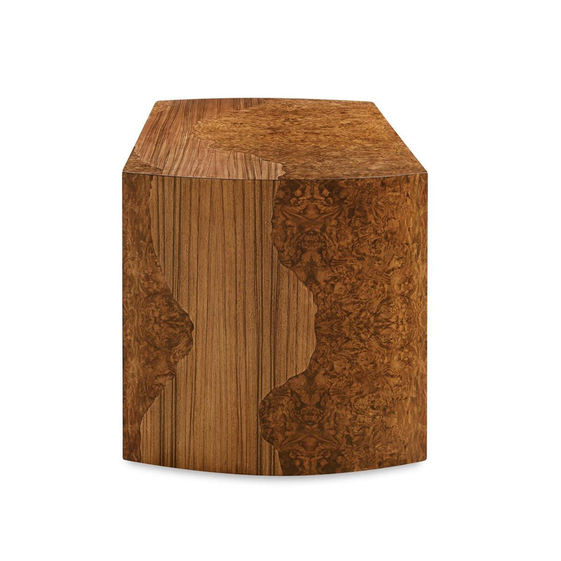 Kura 68" Walnut Burl Desk